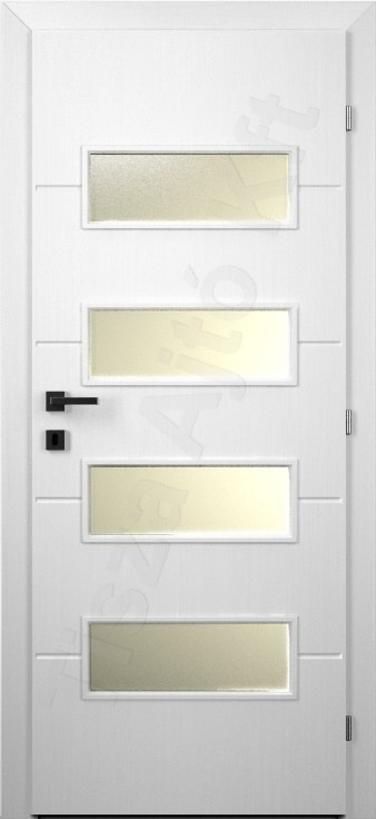 fehér üveges beltéri ajtó 098u